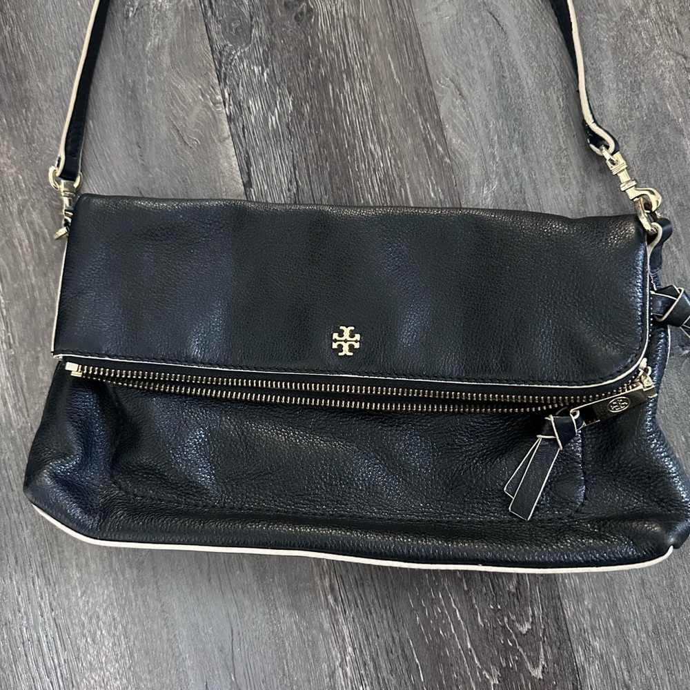 Tory Burch Black Leather Crossbody Bag